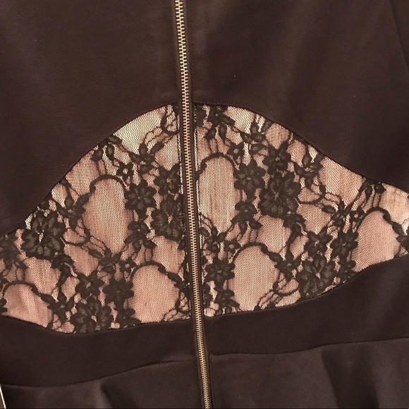 NWT Express Peplum Dress-Black-Size 10 - Picture 4 of 8